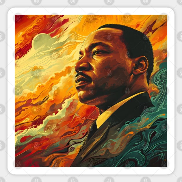 Inspire Unity: Festive Martin Luther King Day Art, Equality Designs, and Freedom Tributes! Magnet by insaneLEDP